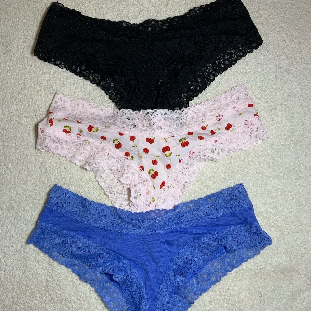 3 NWT Victorias Secret lace underwear